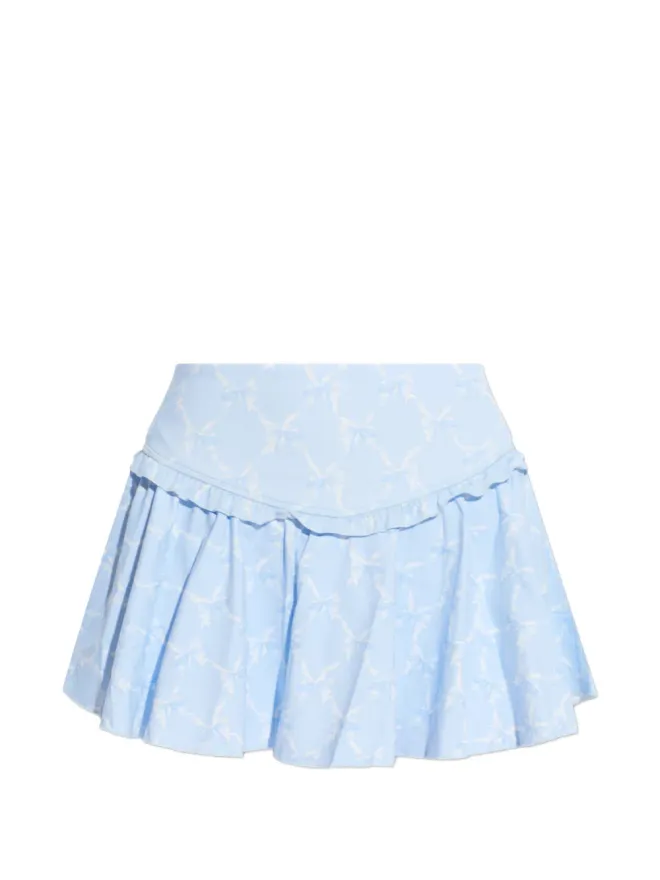 LoveShackFancy LoveShackFancy リボン付きプリーツスカートの商品画像