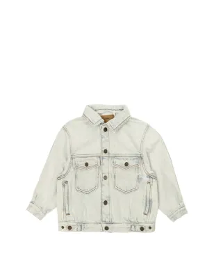 American Vintage Kids ボタン付きポケットデニムジャケット - サムネイル1