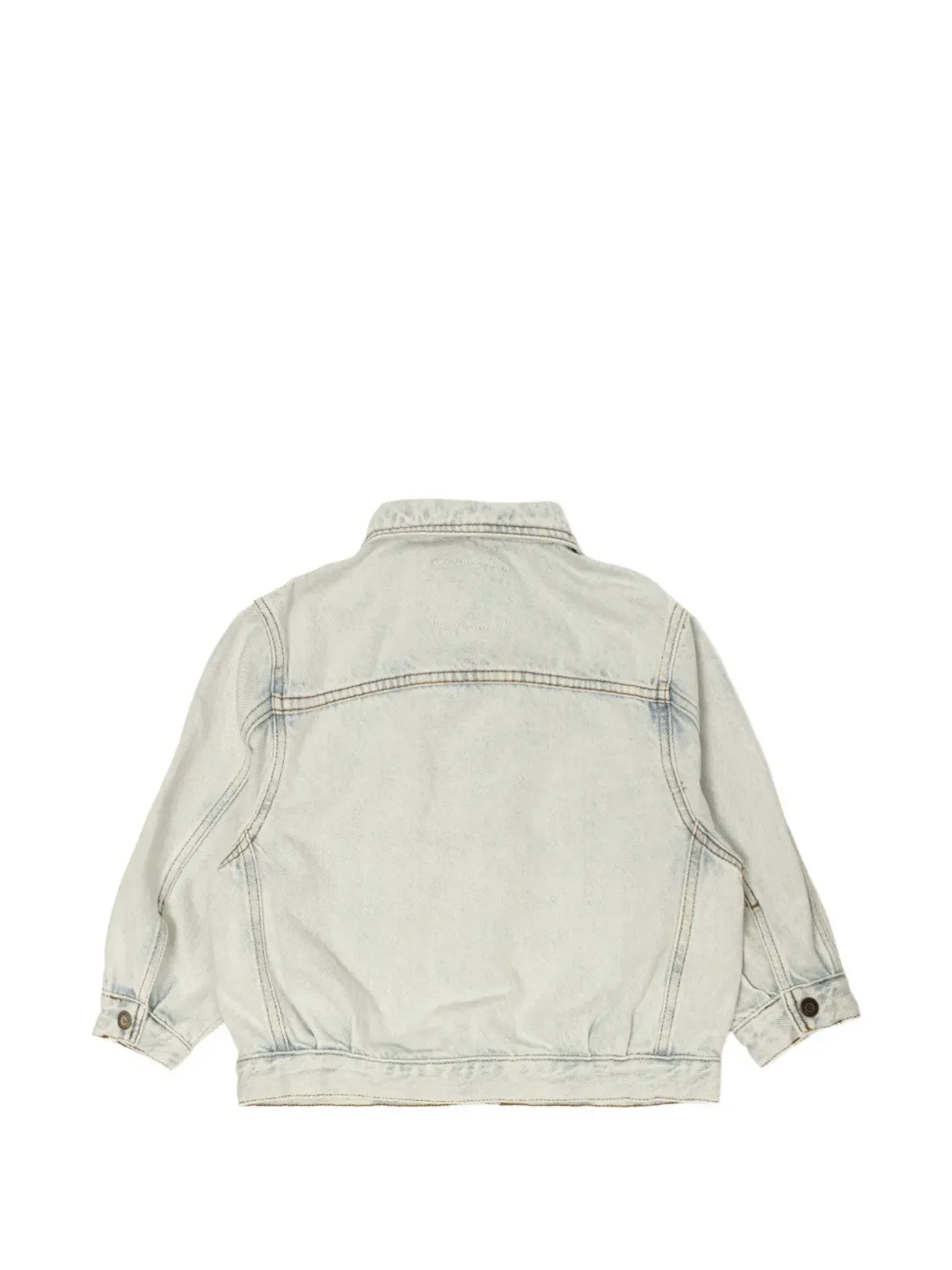 American Vintage Kids ボタン付きポケットデニムジャケット - 画像2