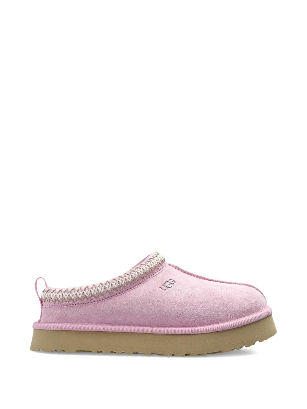 UGG Kids Tazz スエードディテールスリッパ - ピンク - 画像2