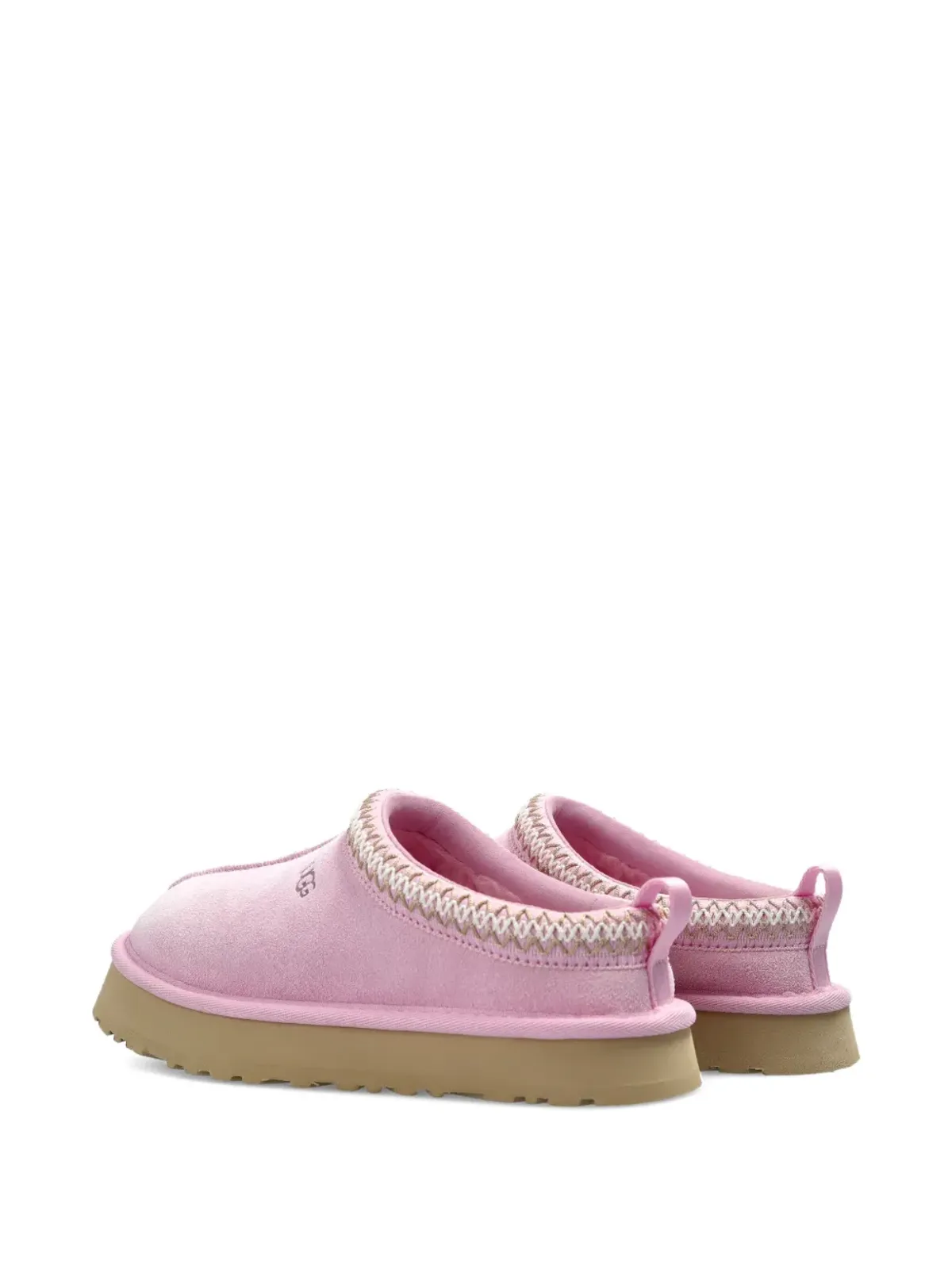 UGG Kids Tazz スエードディテールスリッパ - ピンク - 画像3