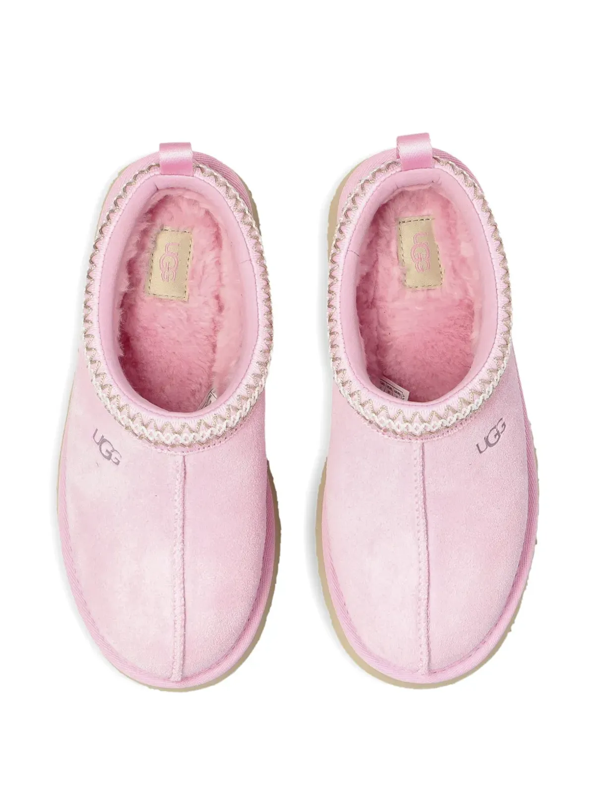 UGG Kids Tazz スエードディテールスリッパ - ピンク - 画像4