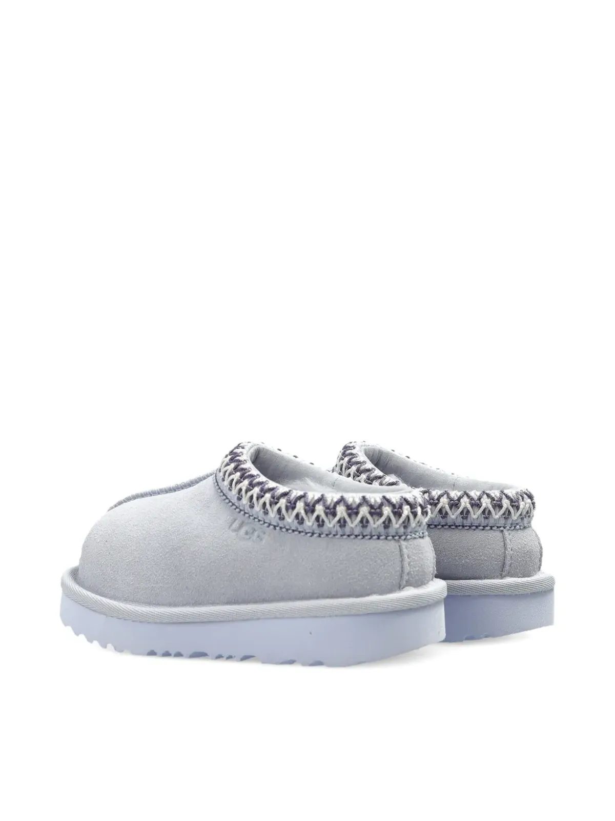 UGG Kids Tasman II suede trimmed slippers - Grey - 画像3