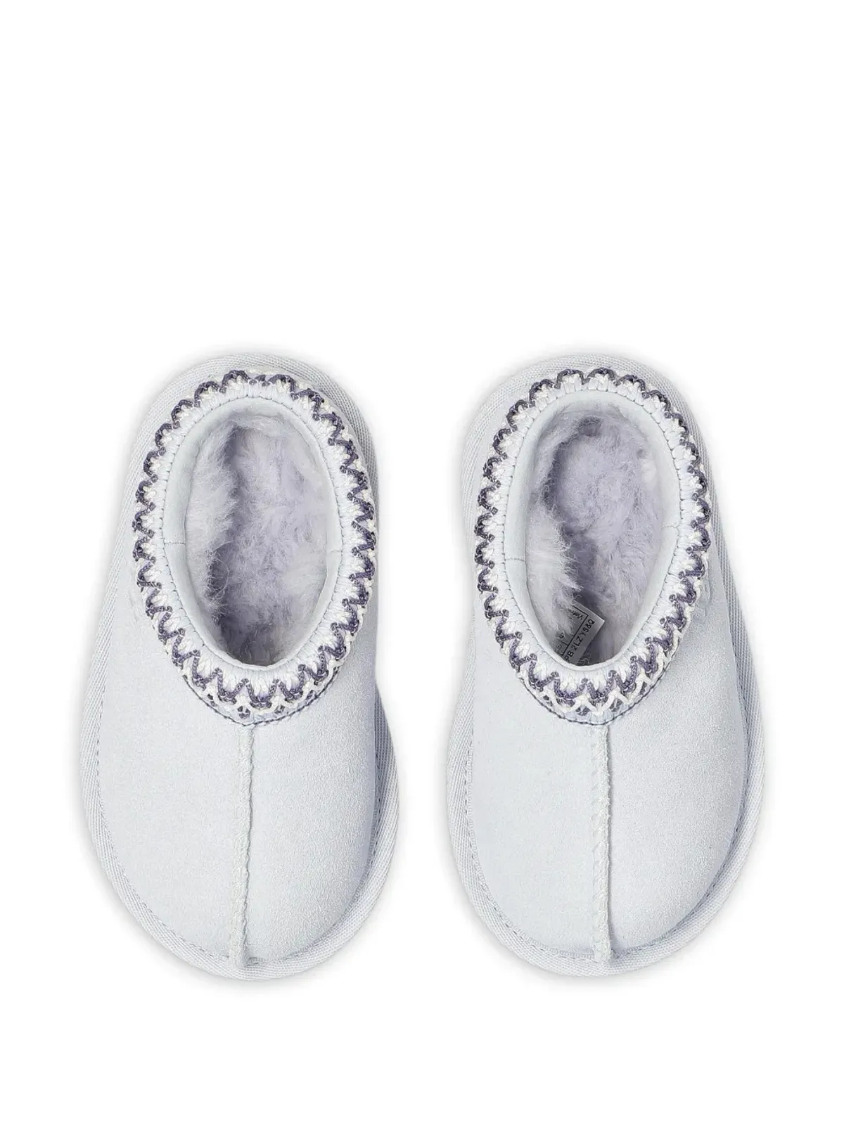 UGG Kids Tasman II suede trimmed slippers - Grey - 画像4