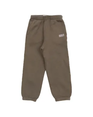 American Vintage Kids エラスティックウエストバンド付きカジュアルトラウザー - ブラウン - サムネイル1