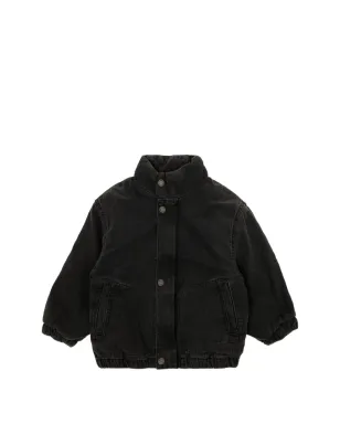 American Vintage Kids ボタン付きデニムジャケット - ブラック - サムネイル1