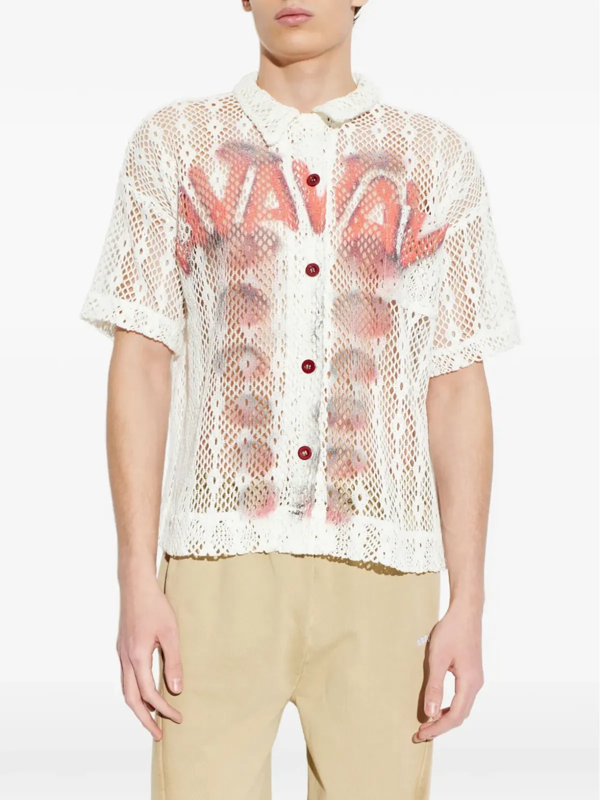 AVAVAV メッシュボタンシャツ - 画像3