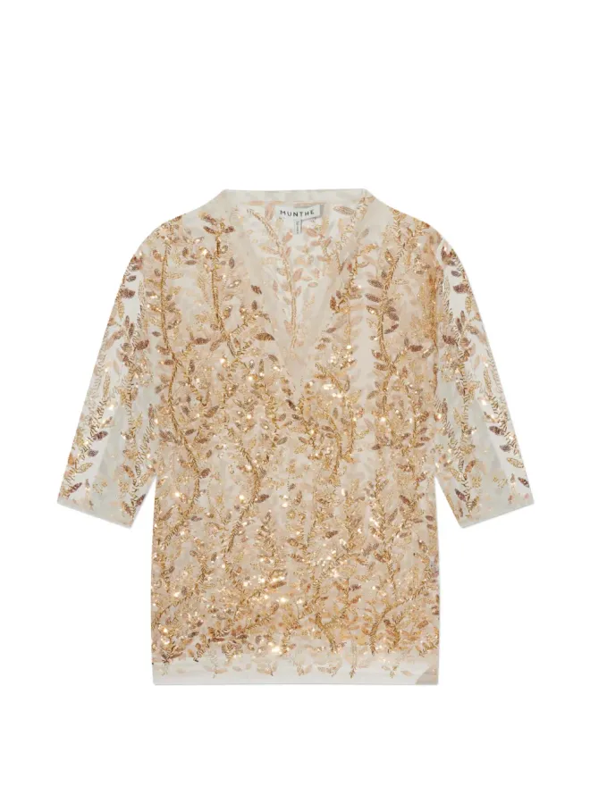 MUNTHE MUNTHE Babur leaf-detailトップスの商品画像