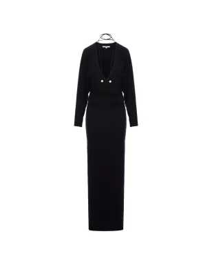 MANURÍ Mika maxi dress - Black - サムネイル1