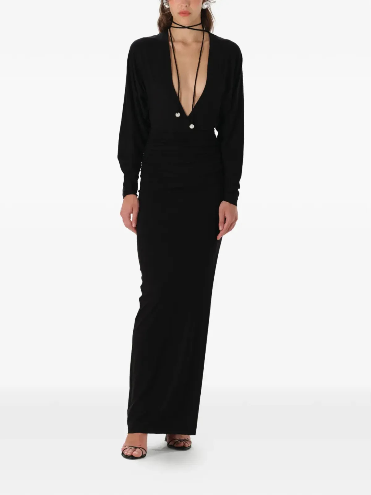 MANURÍ Mika maxi dress - Black - 画像2