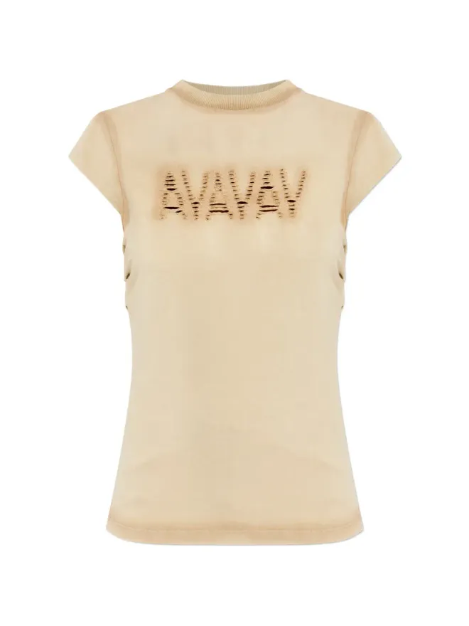 AVAVAV AVAVAV ロゴカットアウトTシャツの商品画像