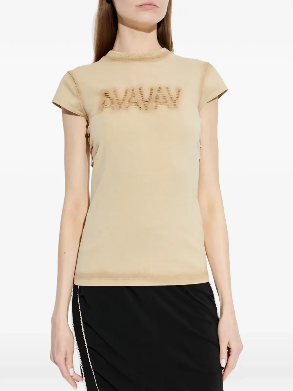 AVAVAV ロゴカットアウトTシャツ - 画像3