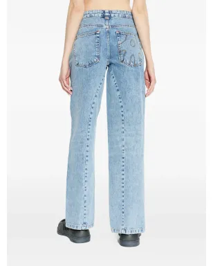 AVAVAV split leg jeans - Blue - サムネイル4