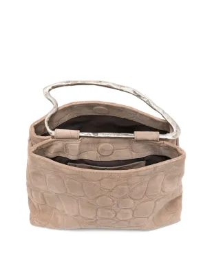 AUTENTICA 504 Delia Joy クロコダイルエフェクト トップハンドル トートバッグ - サムネイル5