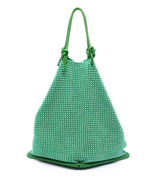 Bottega Veneta ビンテージ ナイロン クロッシェ 折りたたみ式 ショッパー トートバッグ - グリーン - サムネイル1