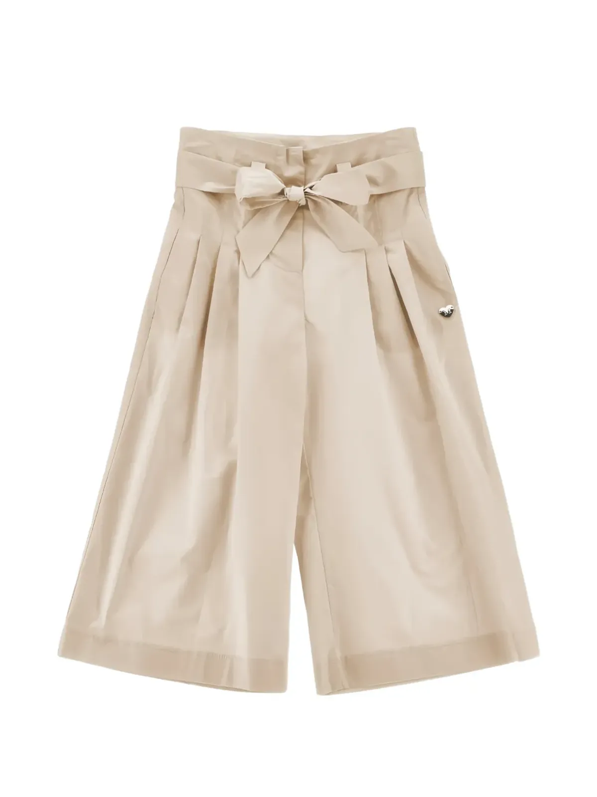 Monnalisa bow flared trousers - Neutrals - 画像1