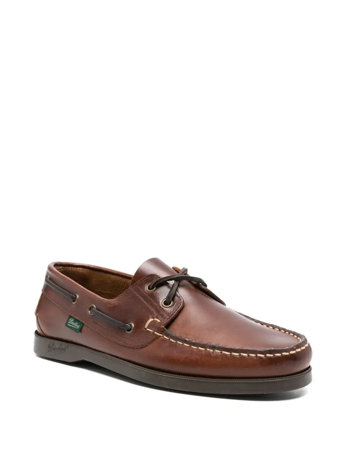Paraboot レースアップ レザー ボートシューズ - 画像2