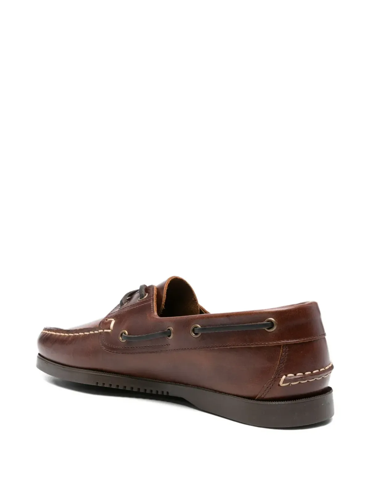 Paraboot レースアップ レザー ボートシューズ - 画像3