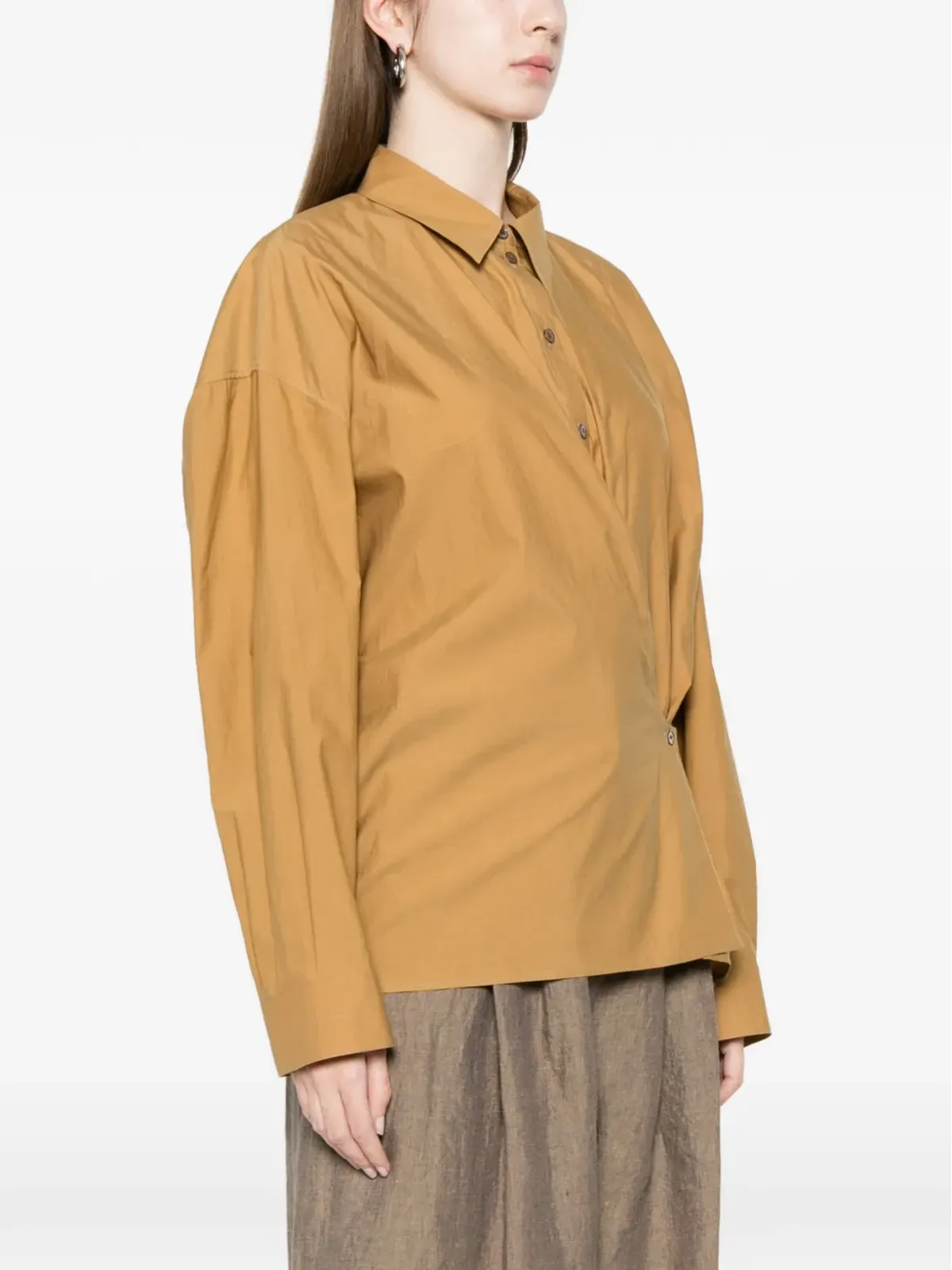 LEMAIRE ラップオーバーシャツ - 画像3