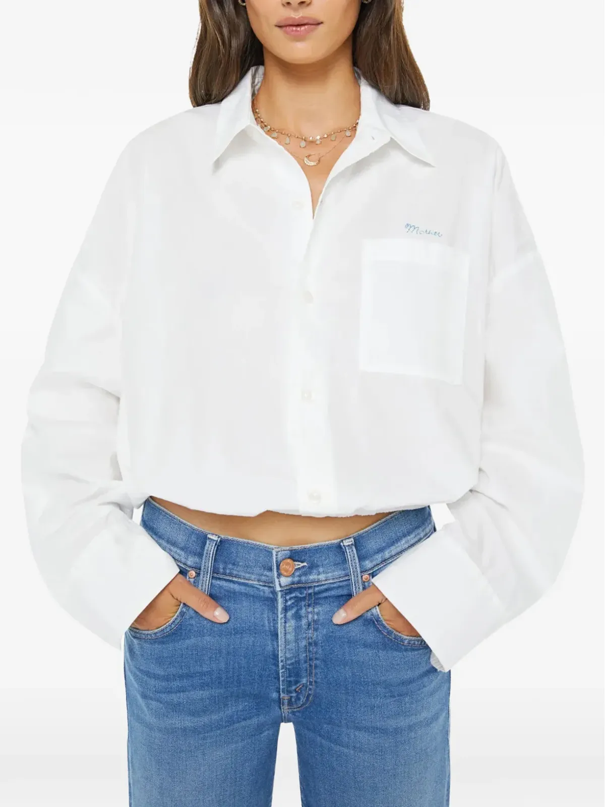 MOTHER Scrunchie Frenchie shirt - White - 画像2