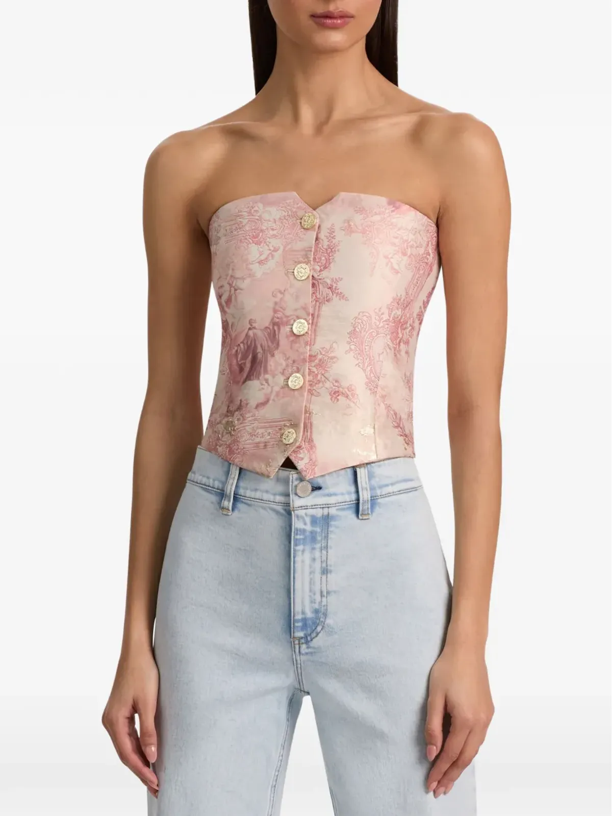 alice + olivia Kelcey ストラップレス ウエストコート - 画像3