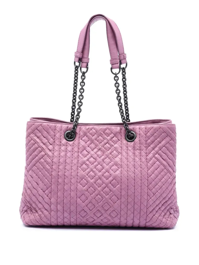 Bottega Veneta Pre-Owned Bottega Veneta Pre-Owned イントレチャート ブティス ダブルチェーン トートバッグの商品画像