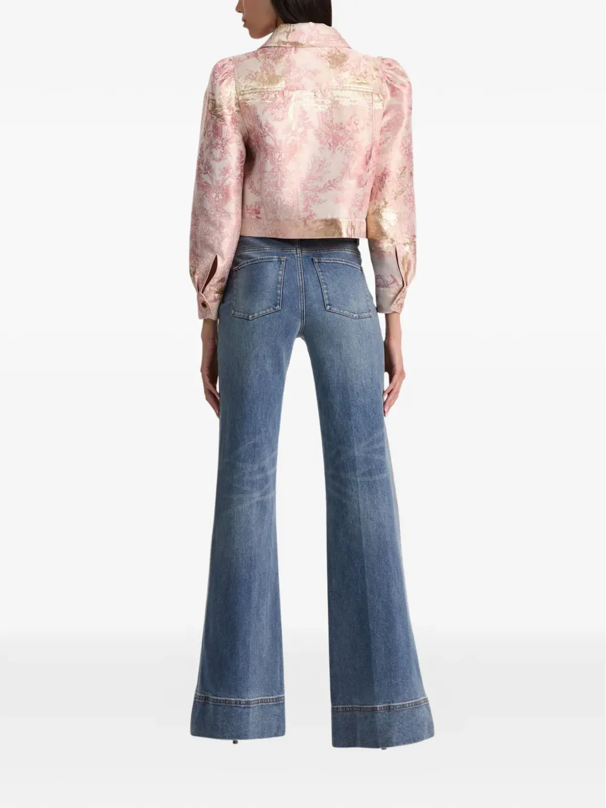 alice + olivia Lana puff-sleeve jacket - Pink - 画像2