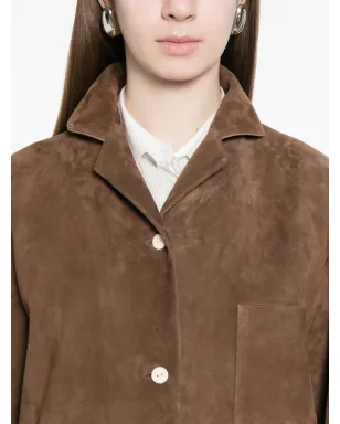 The Row Janine chest-pocket buttoned shirt - Brown - サムネイル5