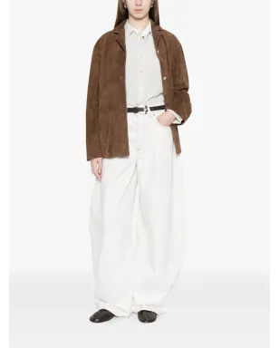 The Row Janine chest-pocket buttoned shirt - Brown - サムネイル2