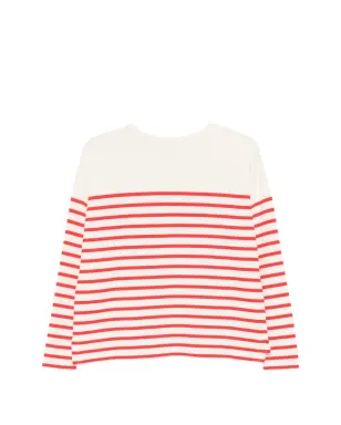Maison Labiche I Love La Vie embroidered cotton top - サムネイル2