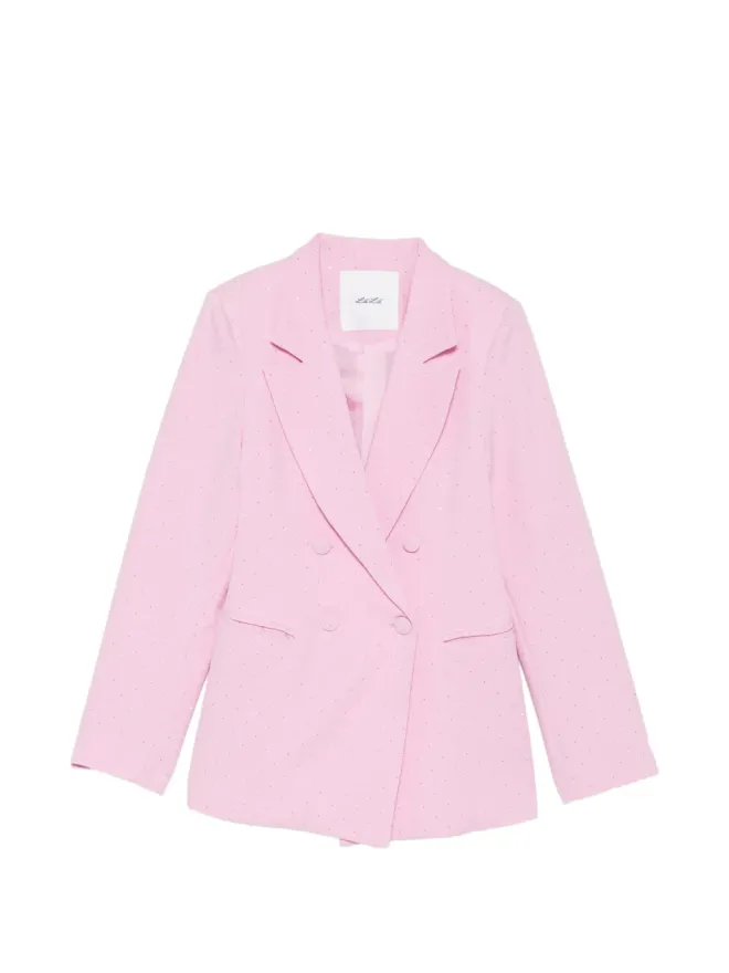 Miss Grant Kids Miss Grant Kids sequin-embellished blazer - Pinkの商品画像