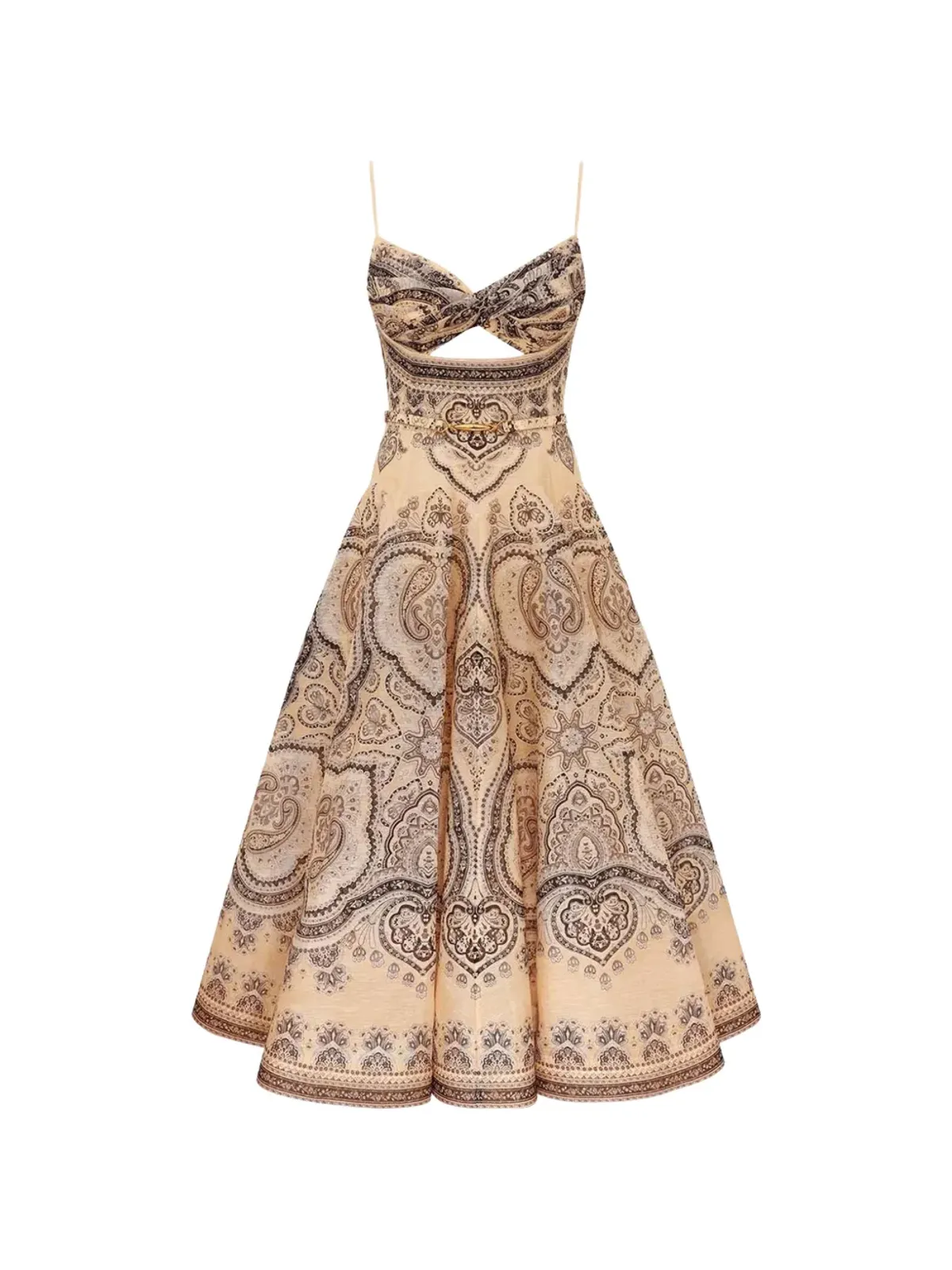 ZIMMERMANN ルナ・ツイストプリント ミディドレス - 画像1