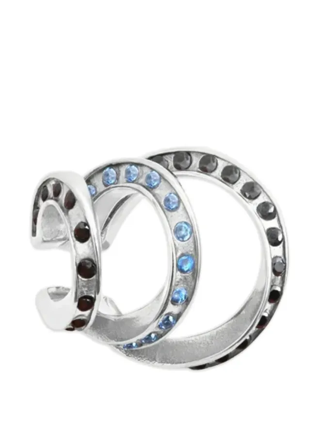 YPARIS YPARIS スターG アクアマリン ブラック スチール リングの商品画像