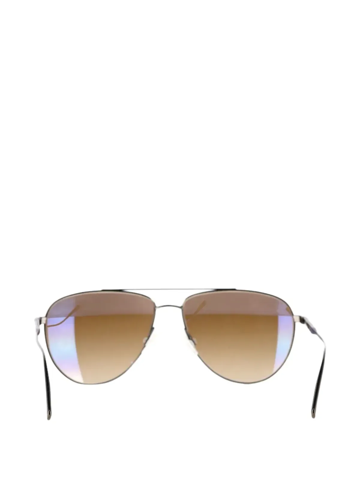 Brunello Cucinelli Vintage x Oliver Peoples パイロットフレームサングラス - グレー - 画像4