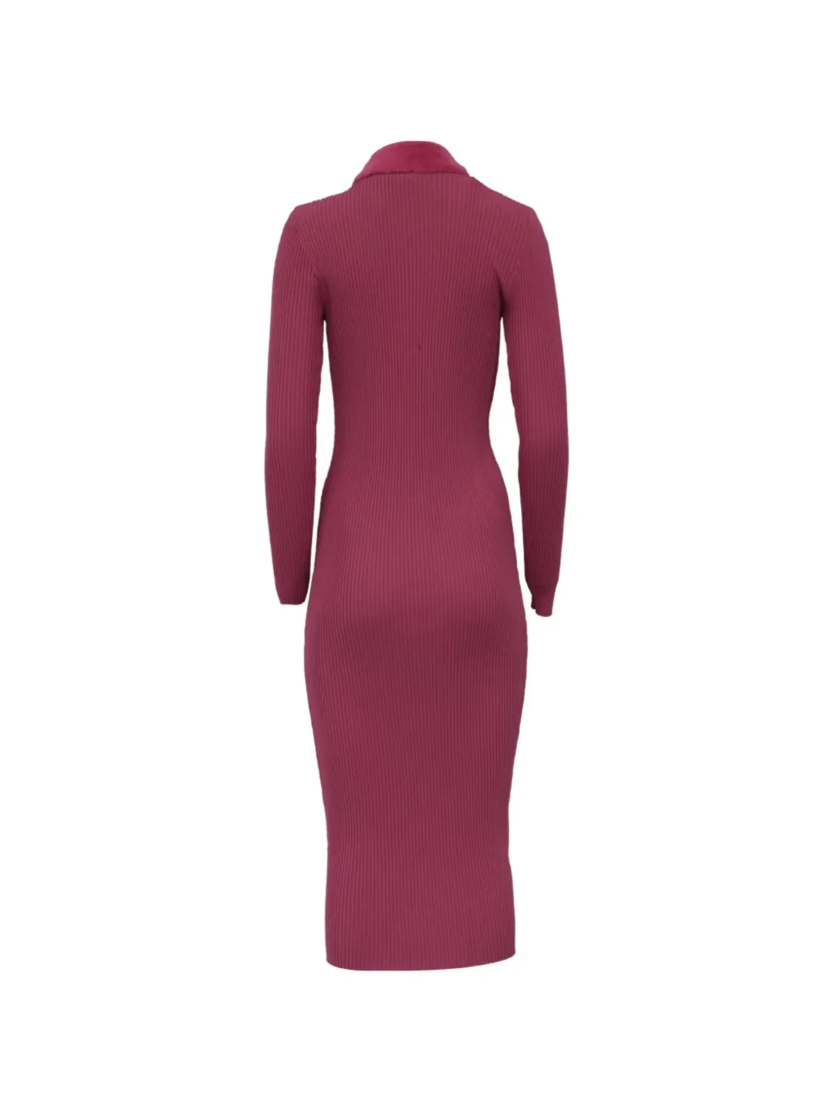 STAUD Celina ribbed button dress - 画像2