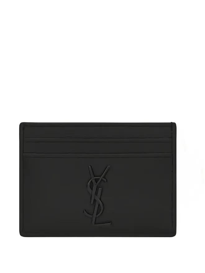 Saint Laurent Saint Laurent ロゴプレート付きレザー カードホルダーの商品画像