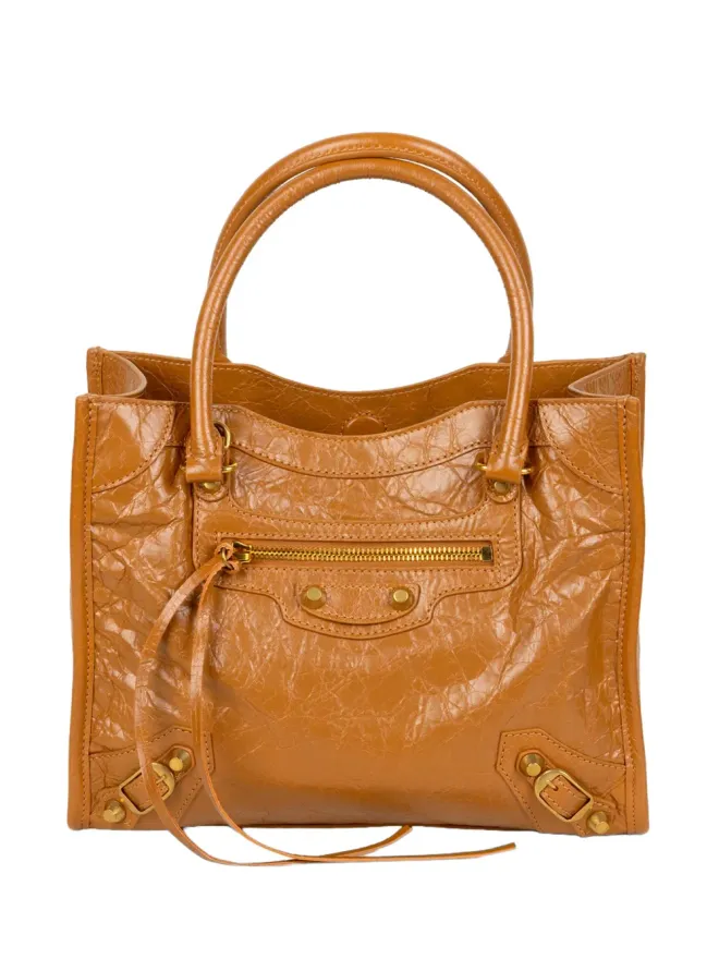 Balenciaga Balenciaga ラムスキン ジップ付き クラッチバッグ ブラウンの商品画像