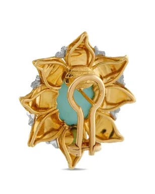 Buccellati 花柄ターコイズイヤリング - サムネイル2