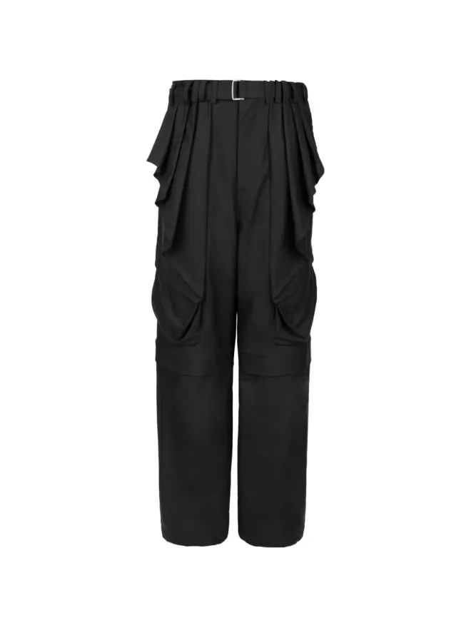 JiyongKim JiyongKim 黒のカーゴパンツの商品画像