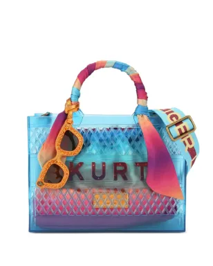 Kurt Geiger ロゴ入りトートバッグ ブルー - サムネイル1