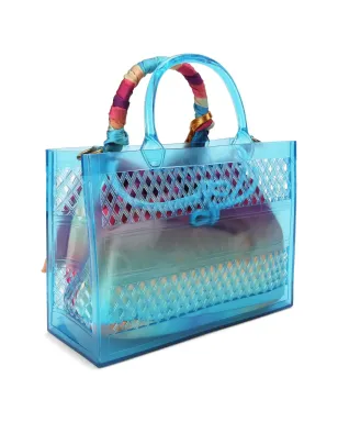 Kurt Geiger ロゴ入りトートバッグ ブルー - サムネイル3