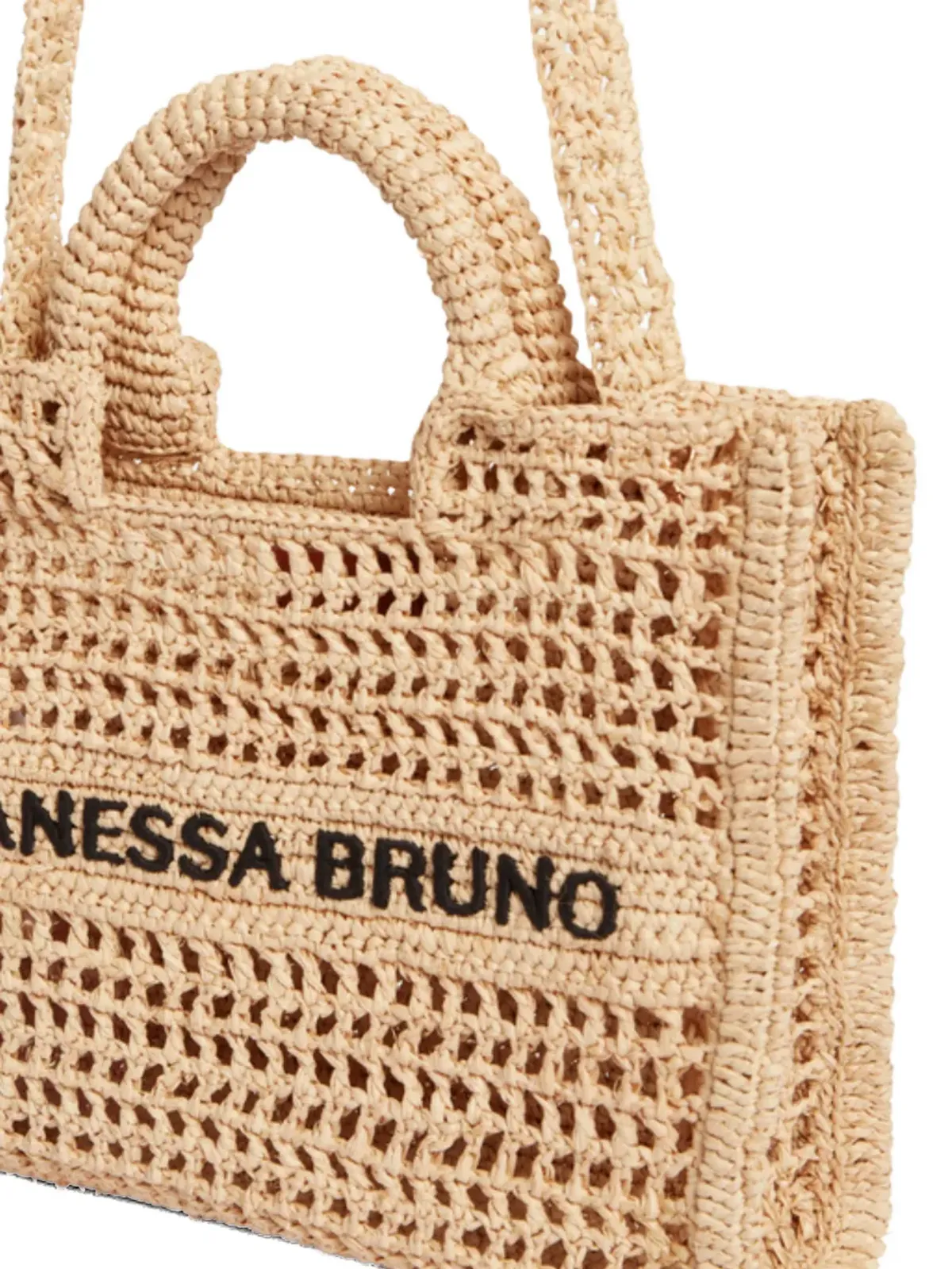 Vanessa Bruno 小さめオープンワークトップハンドルトートバッグ - 画像5