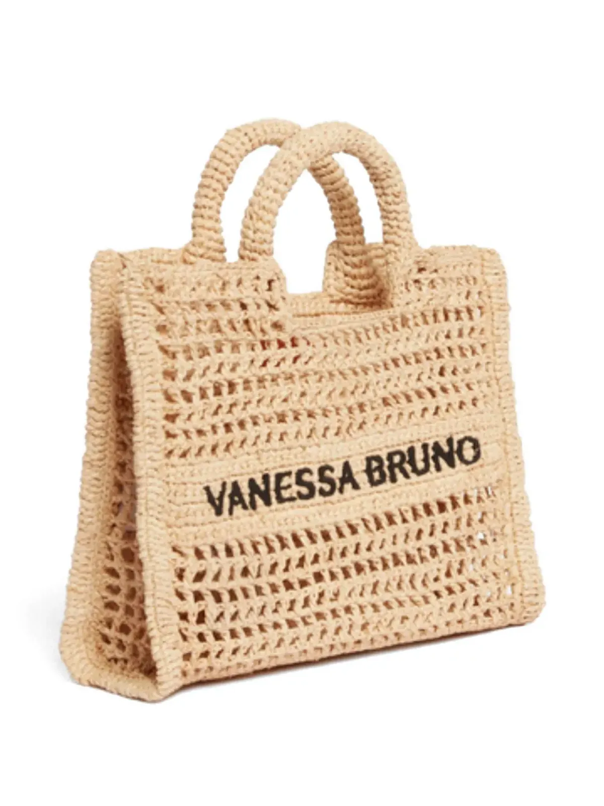 Vanessa Bruno 小さめオープンワークトップハンドルトートバッグ - 画像3