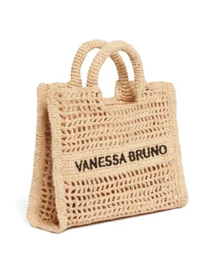 Vanessa Bruno 小さめオープンワークトップハンドルトートバッグ - サムネイル3