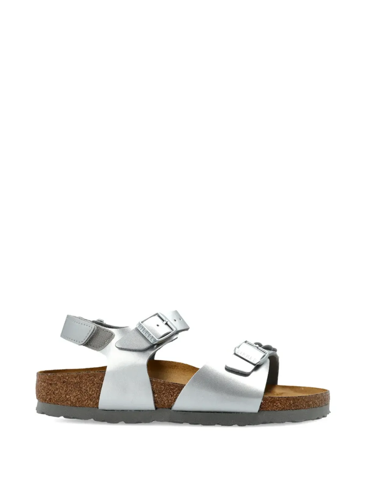 Birkenstock Kids Rio プレーンフラワーサンダル - シルバー - 画像2