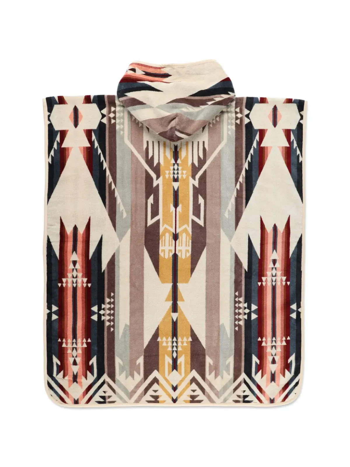 Pendleton フード付き幾何学模様のタオルチーフ - 画像2
