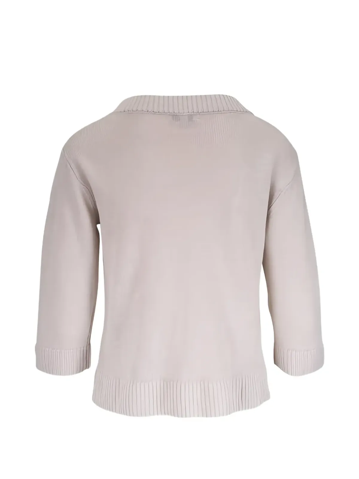 Kinross Cashmere 七分袖セーター - グレー - 画像2