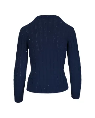Kinross Cashmere ケーブルニット クルーネック セーター - サムネイル2