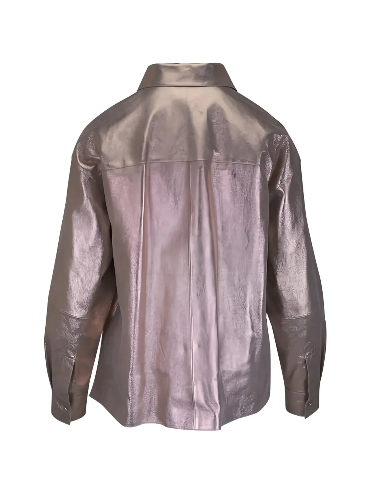 Lafayette 148 メタリックスエードシャツ - ゴールド - 画像2