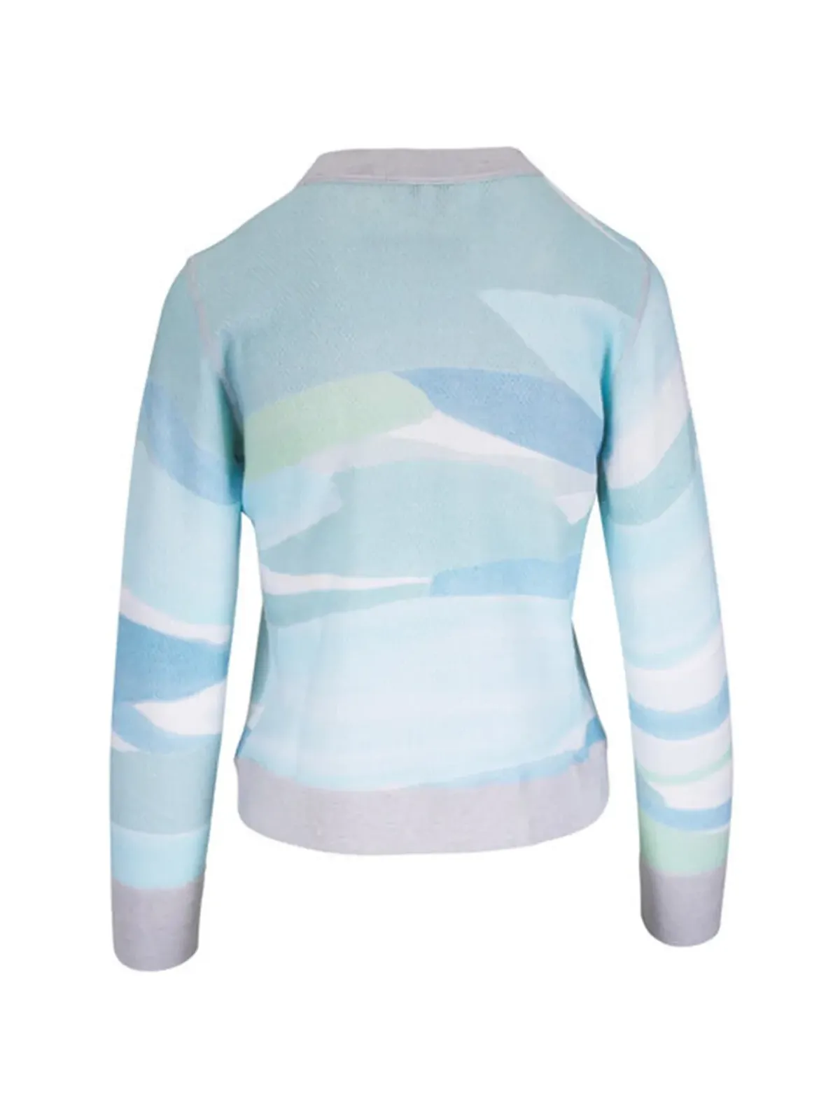 Kinross Cashmere パターン編み ラウンドネック セーター - 画像2